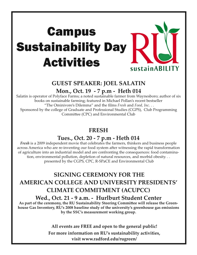 Campus SustainABILITY Day flyer